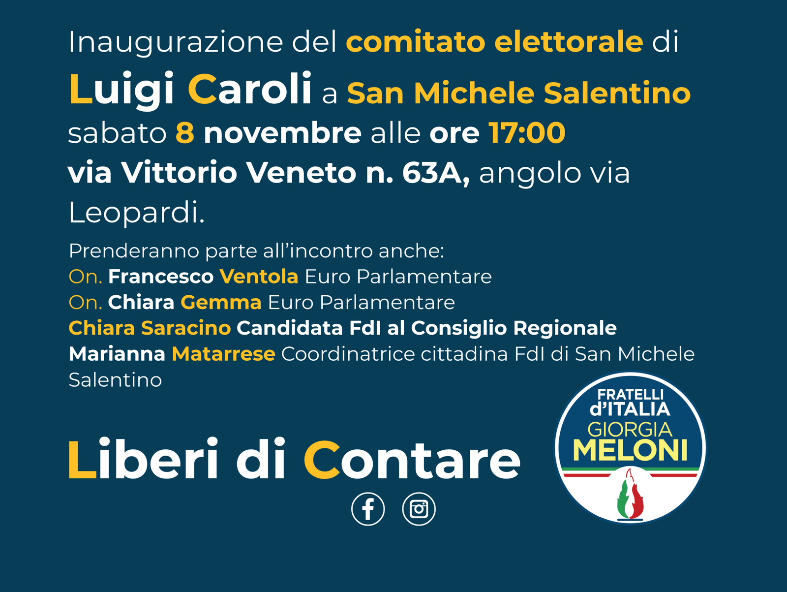 San Michele Salentino- Inaugurazione del comitato elettorale
